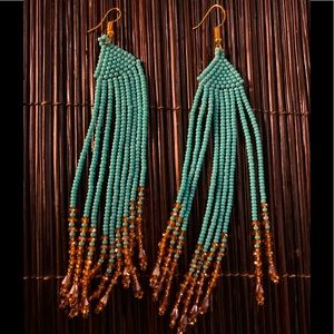 A set of stunning turquoise Jade Tribe earrings